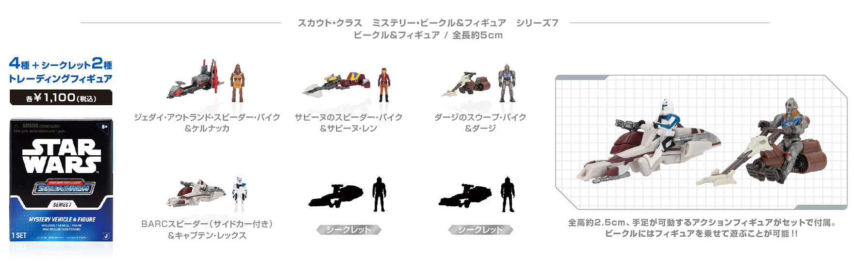 スカウト・クラス ミステリー・ビークル＆フィギュア シリーズ7