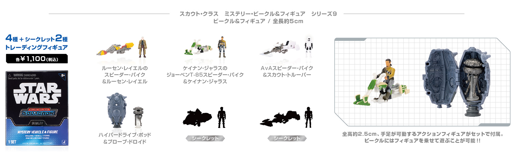 スカウト・クラス ミステリー・ビークル＆フィギュア シリーズ9